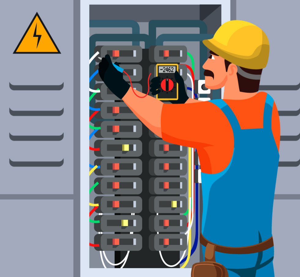 Here are electrical hazards that can be observed in a home.